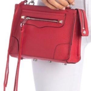 Rebecca minkoff regan crossbody red studded